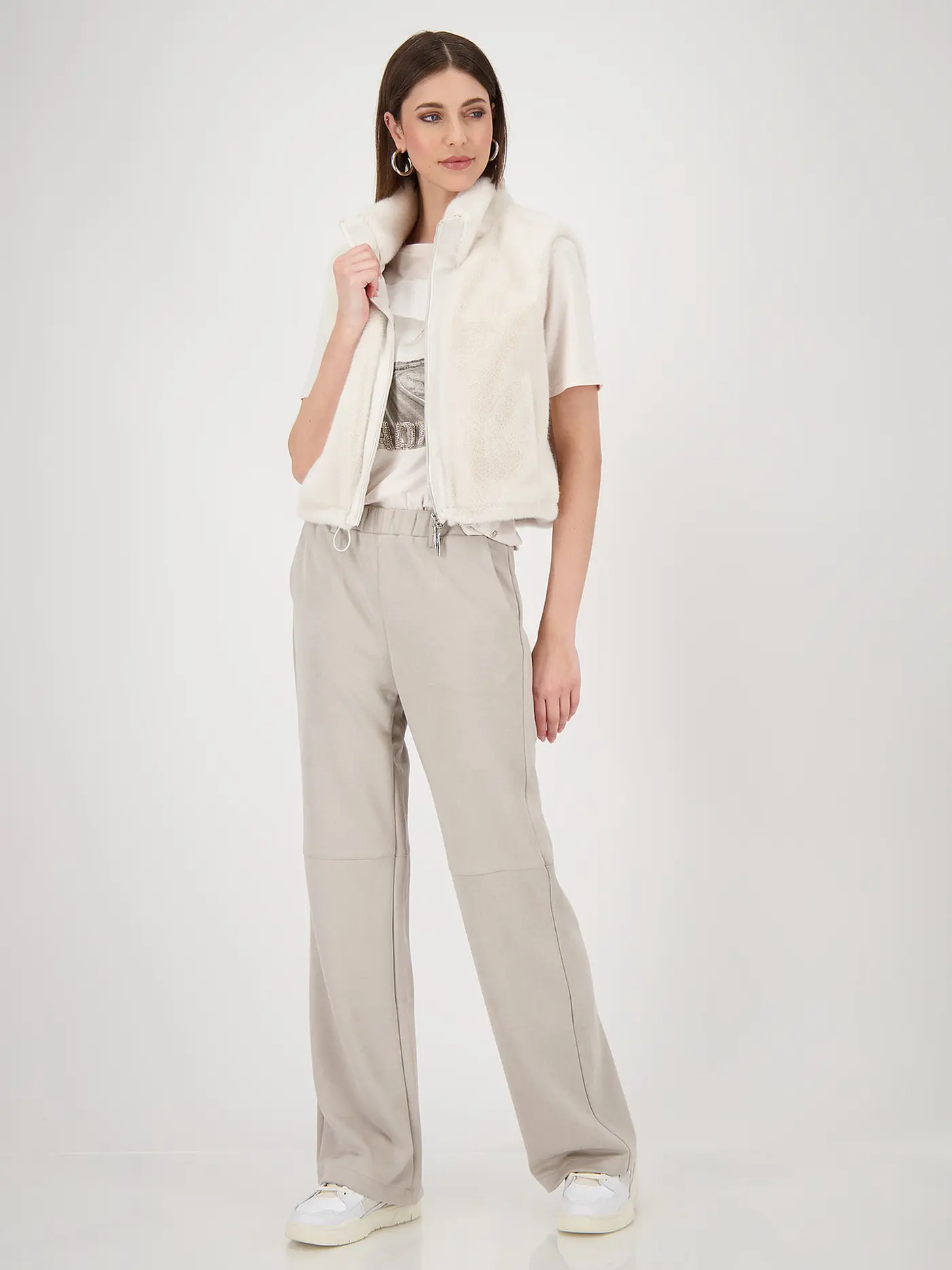 MONARI | Gilet in Felloptik | 
